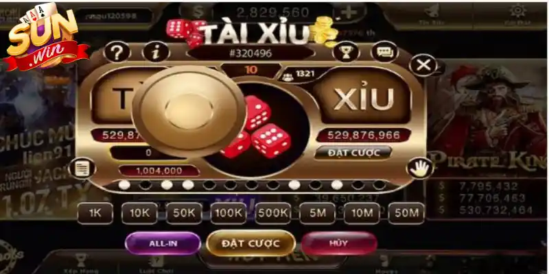 Trải nghiệm lắc xúc xắc cùng tài xỉu Sunwin